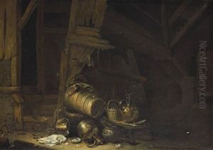A Butter Churn, A Basket Of Figs