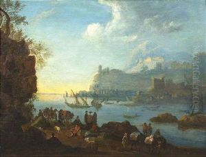 Sudlandischer Seehafen Mit Anlegeplatz Im Vordergrund Sudlandischer Seehafen Mit Anlegeplatz Im Vordergrund