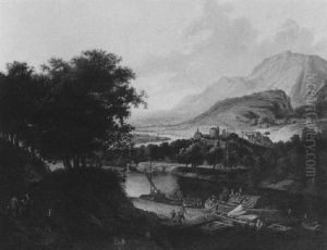 Phantastische Rheinlandschaft by Herman Saftleven