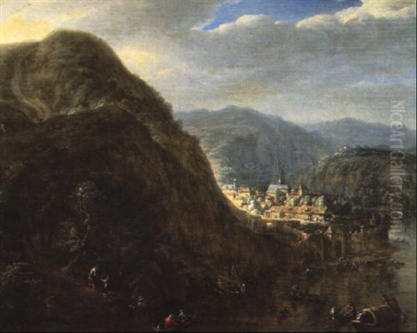 Paysage De La Valle Du Rhin - view 1