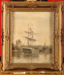 Coin D'un Port by A Boudin