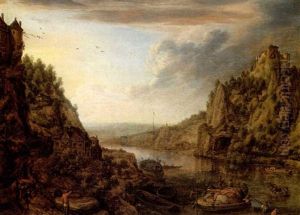A Rhenish Landscape by Herman Saftleven