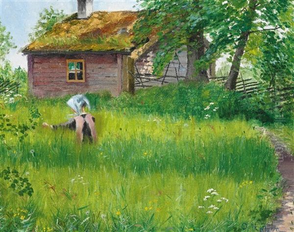 Girl In The Summer Green - view 1