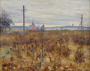 Motiv Fran Ladugardsgarde Med Gustaf Adolfs Kyrkan by Olof Sager-Nelson