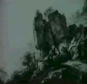 Das Verteck Der Rauber In Italienischer Gebirgslandschaft