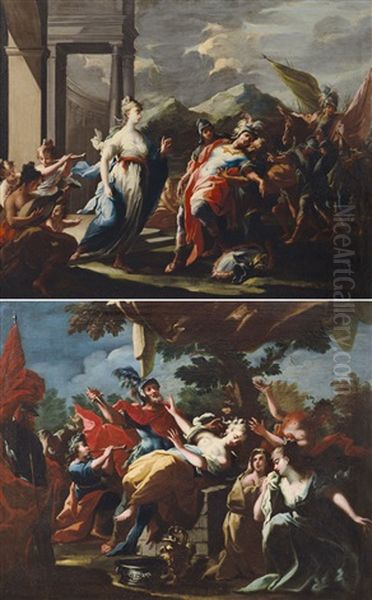 La Figlia Di Iefte Che Va Incontro Al Padre E Il Sacrificio Della Figlia Di Iefte (pair) - view 1