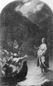 Christ Walking On The Water by Giovanni Camillo Sagrestani