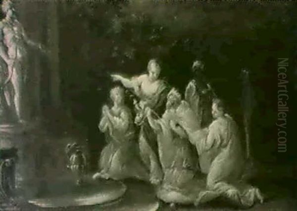 Konig Salomon Opfert Den Gottern - view 1