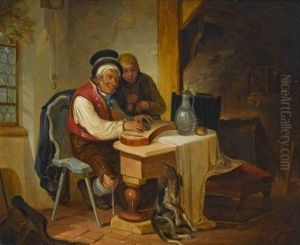 Das Zitherspiel by Gottfried Hermann Sagstatter