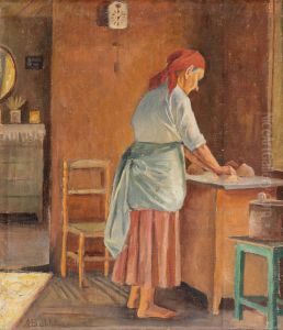 Woman Baking by Anna Sahlsten