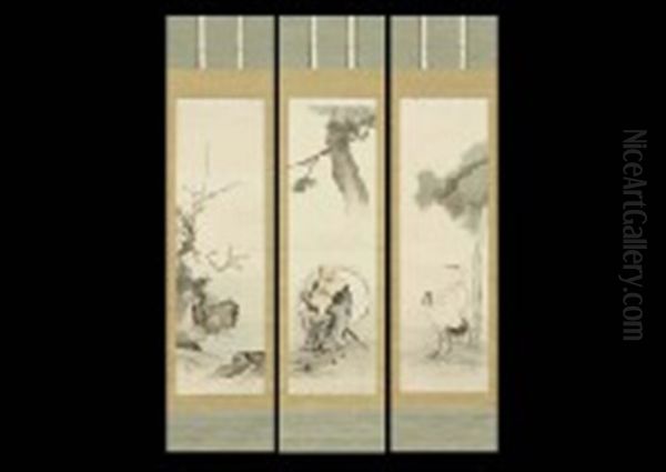 A Pair Of Cranes (+ 2 Others; 3 Works) - view 1