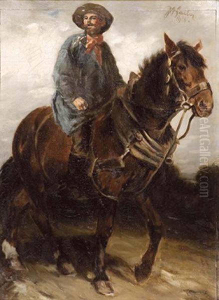 Reitender Bauer - view 1