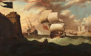 Englischer Segler Im Sturm Vor Malta(?)