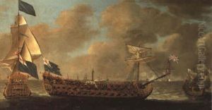 The Royal Prince And The St. Michael At The Battle Of Texel, Off Holland, 13th August 1673