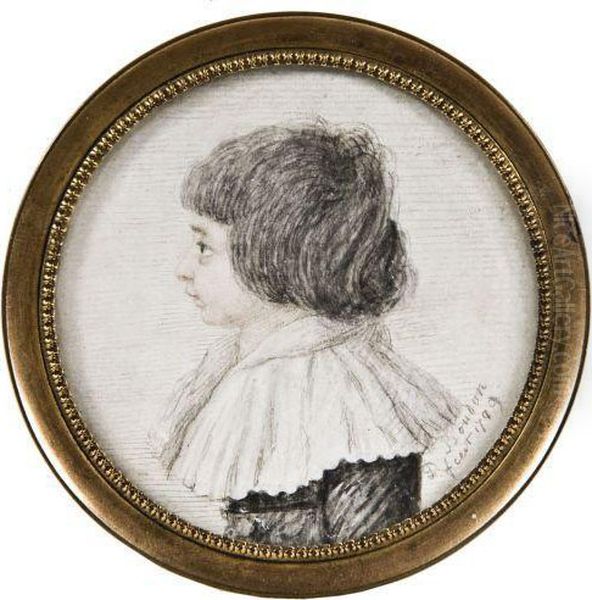 Enfant De Profil, Au Grand Col A La Reine - view 1