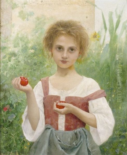 Italienisches Madchen Mit Tomaten - view 1