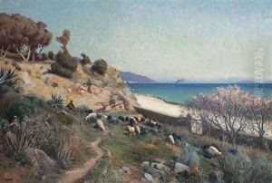 Le Berger - Route De Bastide En Corse by Paul Jean Marie Sain