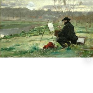 Painting En Plein Air by Paul Jean Marie Sain