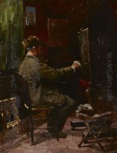 L'artiste Dans Son Atelier
