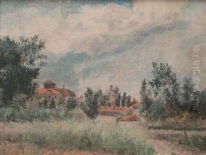 Aux Environs D'avignon by Paul Jean Marie Sain