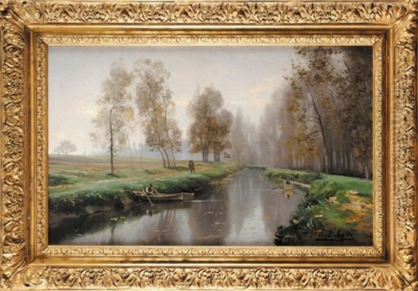 Les Bords De La Bievre A Bourg-la-reine Fin D'automne - view 1