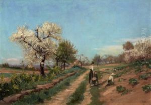 The Fruit Pickers by Paul Jean Marie Sain