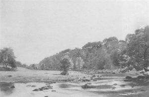 Paysage Au Torrent by Paul Jean Marie Sain