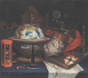 Still Life With A Globe, A Violin, Hourglass, And An Order