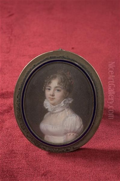 Portrait De Jeune Fille A La Robe Blanche - view 1