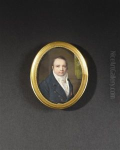 Portrait Du Comte De Montalivet En Buste De Trois-quarts Vers La Droite Presque De Face En Redingote Bleue by Daniel Saint