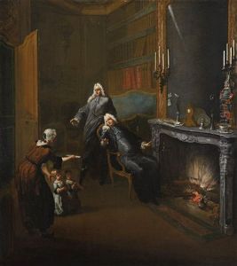 Profil De Femme by Gabriel Jacques de Saint-Aubin