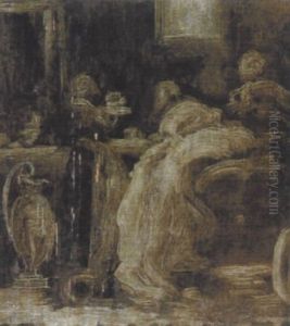 Le Dejeuner by Gabriel Jacques de Saint-Aubin