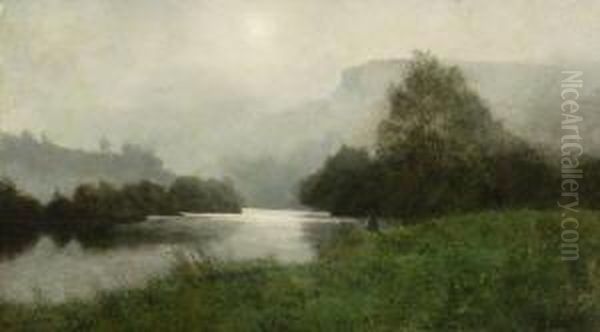 Angler Am Fluss. - view 1
