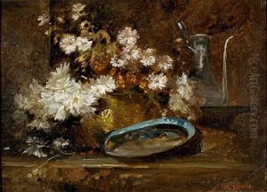 Nature Morte A L'aiguiere Et Aux Fleurs
