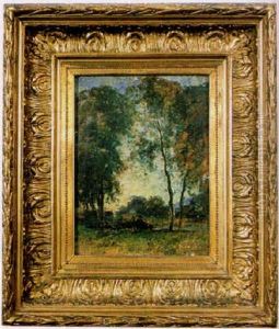 Paysage Au Bord De L'etang by Jean Aime Saint-Cyr Girier