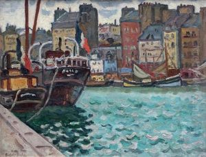 Bateaux A Quai Dans Le Vieux Bassin A Honfleur Bateaux A Quai Dans Le Vieux Bassin A Honfleur