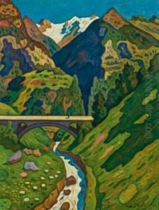 Vallee Vaudoise, Le Viaduc by Henri Lienard De Saint-Delis