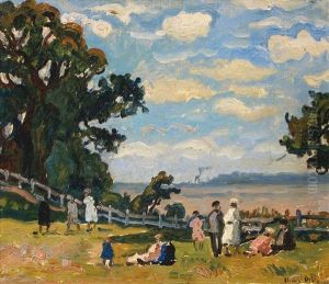 Promenade A La Cote De Grace by Henri Lienard De Saint-Delis