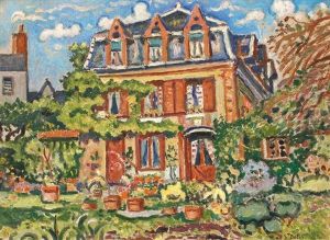 Maison Fleurie A Honfleur by Henri Lienard De Saint-Delis
