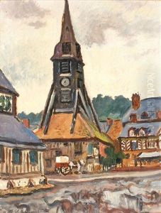L'eglise Sainte Catherine A Honfleur by Henri Lienard De Saint-Delis