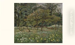 Verger Au Printemps by Henri Lienard De Saint-Delis