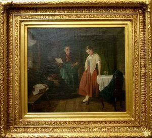 Two Figures In Aninterior - view 1