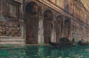 Gondola A Venezia by Joseph Saint-Germier