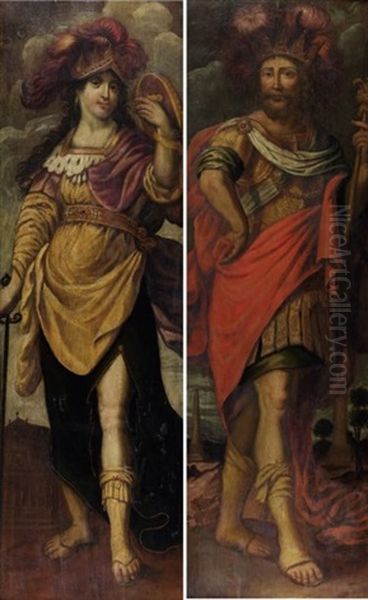 Allegorie Du Pouvoir (+ Allegorie De La Force; Pair) - view 1