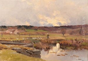Die Ganseschar by Henri Saintin