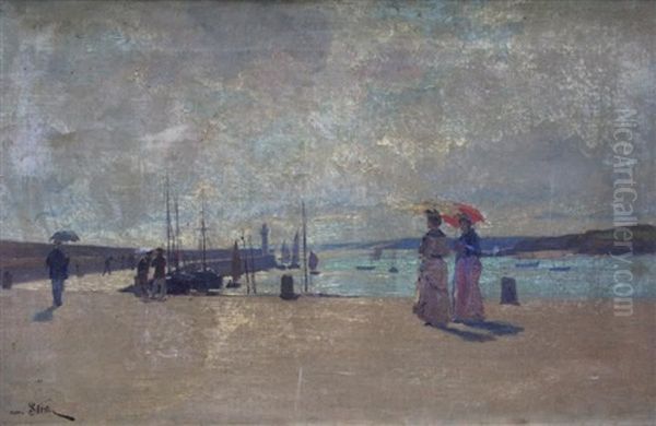 Promeneurs Sur Le Quai - view 1