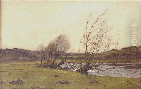 Paysanne Dans Un Paysage - view 1