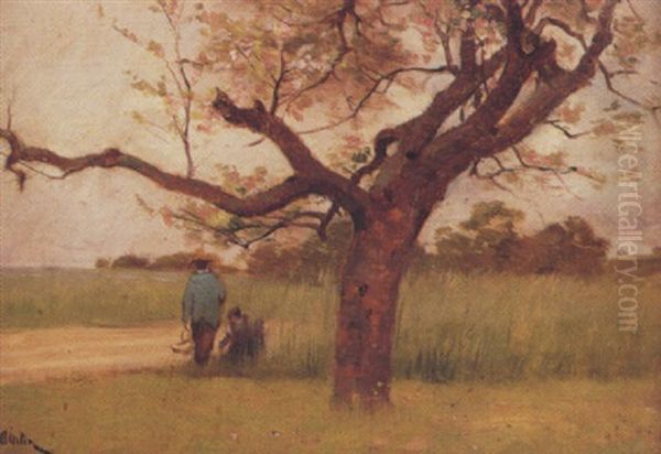 Paysans Au Bord De La Riviere (apres La Moisson) - view 1