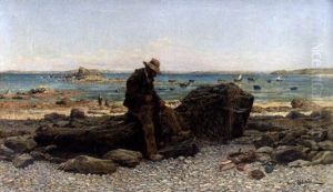 Strandlandskap, Frankrike Strandlandskap, Frankrike