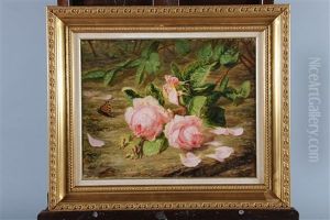 Jete De Roses Et Papillons
